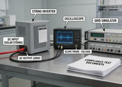 Solar inverter test bench